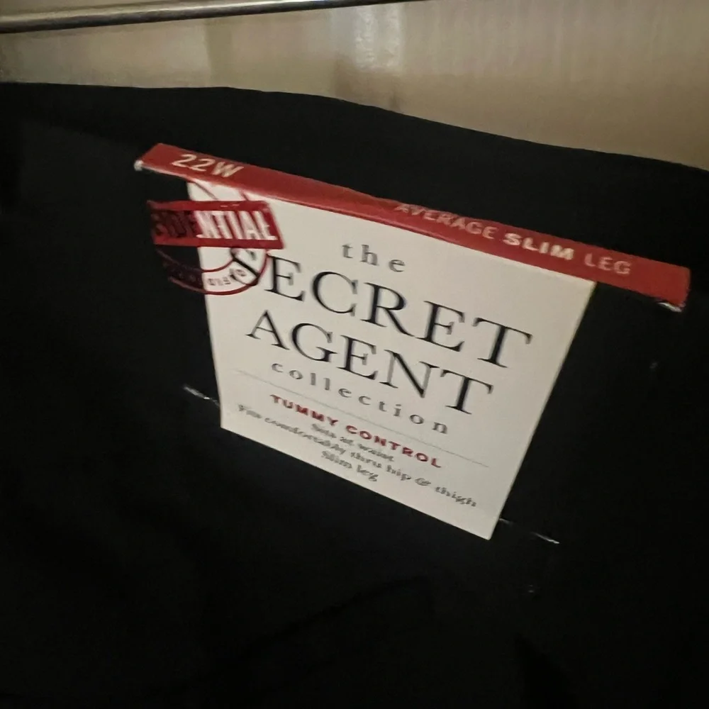 dressbarn Women's Black Skinny Pants with Silver Button Details - Picture 4 of 5